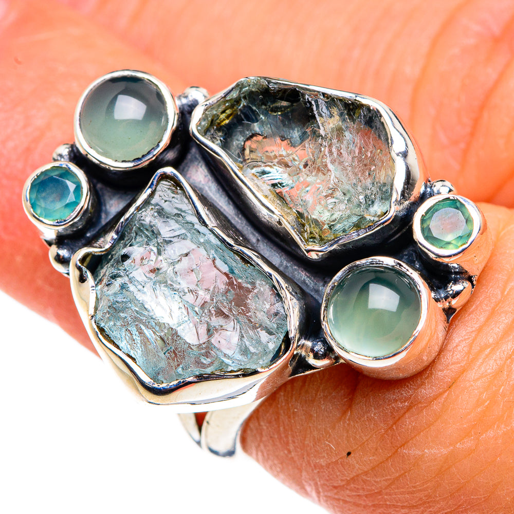 Aquamarine Rings handcrafted by Ana Silver Co - RING79445