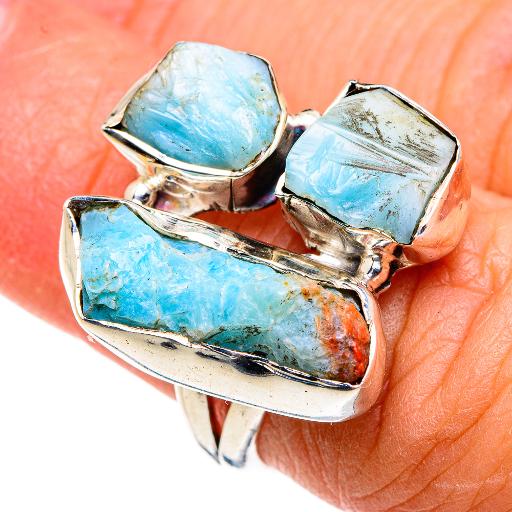 Larimar Rings handcrafted by Ana Silver Co - RING79448
