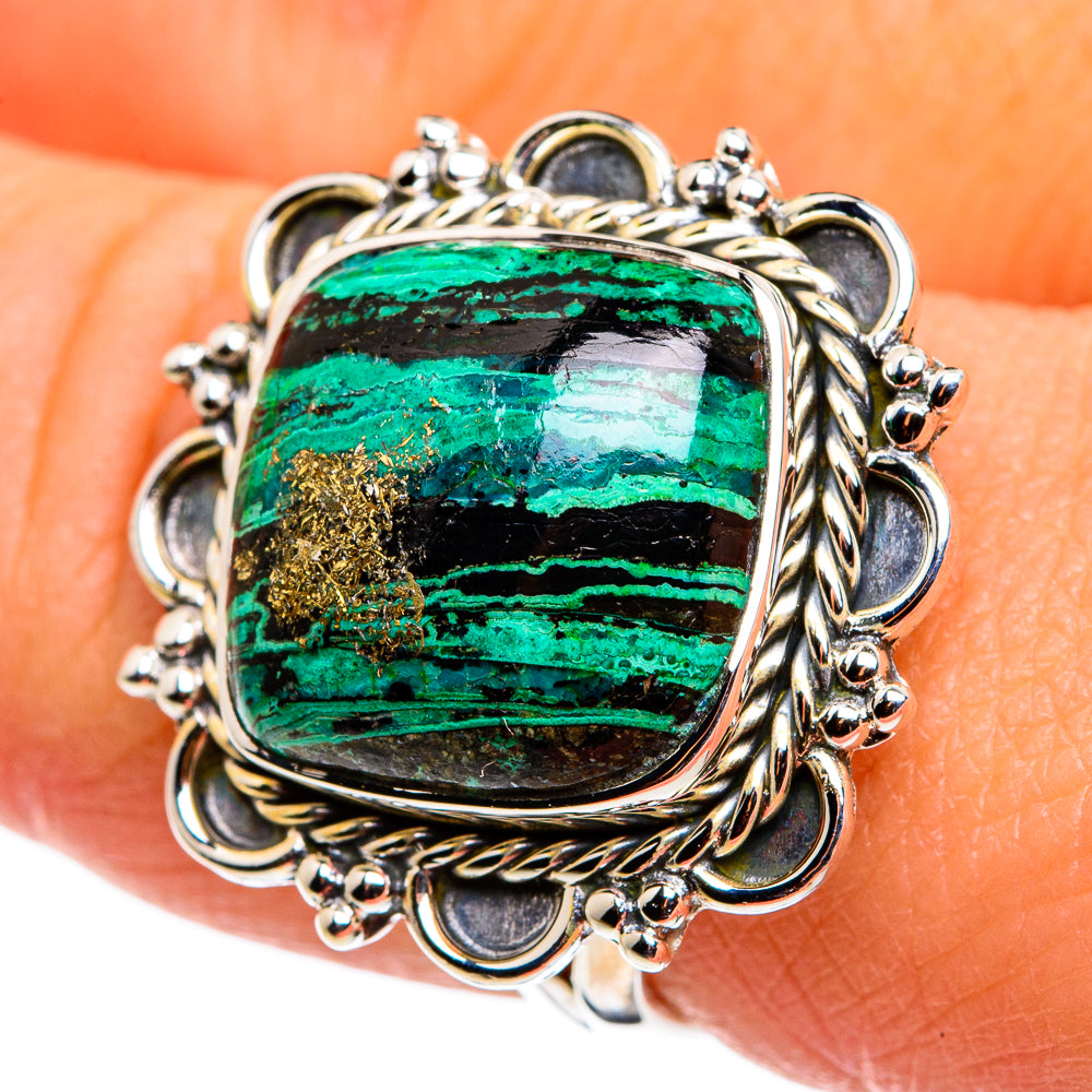 Chrysocolla Rings handcrafted by Ana Silver Co - RING79449