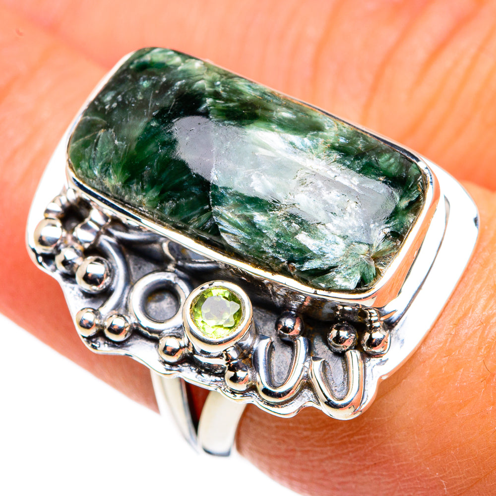 Seraphinite Rings handcrafted by Ana Silver Co - RING79451