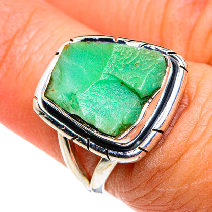 Chrysoprase Rings handcrafted by Ana Silver Co - RING79452