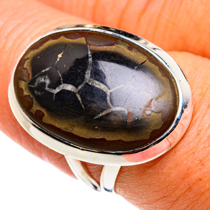 Septarian Geode Rings handcrafted by Ana Silver Co - RING79455