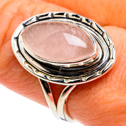 Rose Quartz Rings handcrafted by Ana Silver Co - RING79458