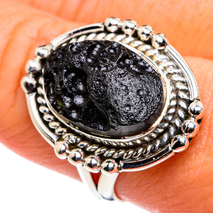 Tektite Rings handcrafted by Ana Silver Co - RING79467