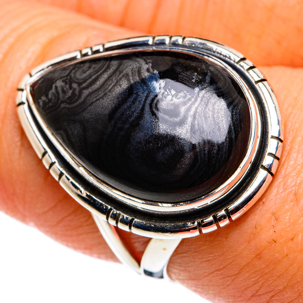Psilomelane Rings handcrafted by Ana Silver Co - RING79468