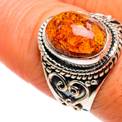 Mexican Fire Opal Rings handcrafted by Ana Silver Co - RING79473