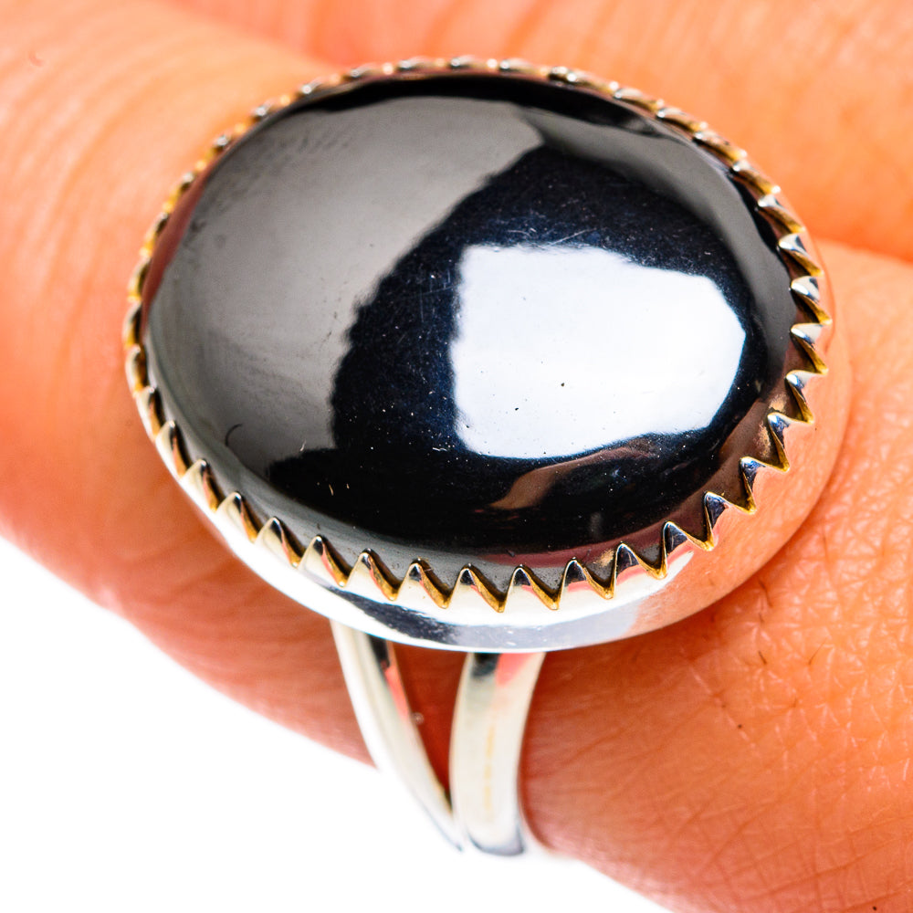 Hematite Rings handcrafted by Ana Silver Co - RING79475
