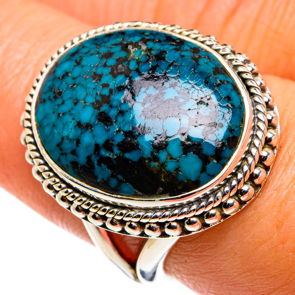Tibetan Turquoise Rings handcrafted by Ana Silver Co - RING79477