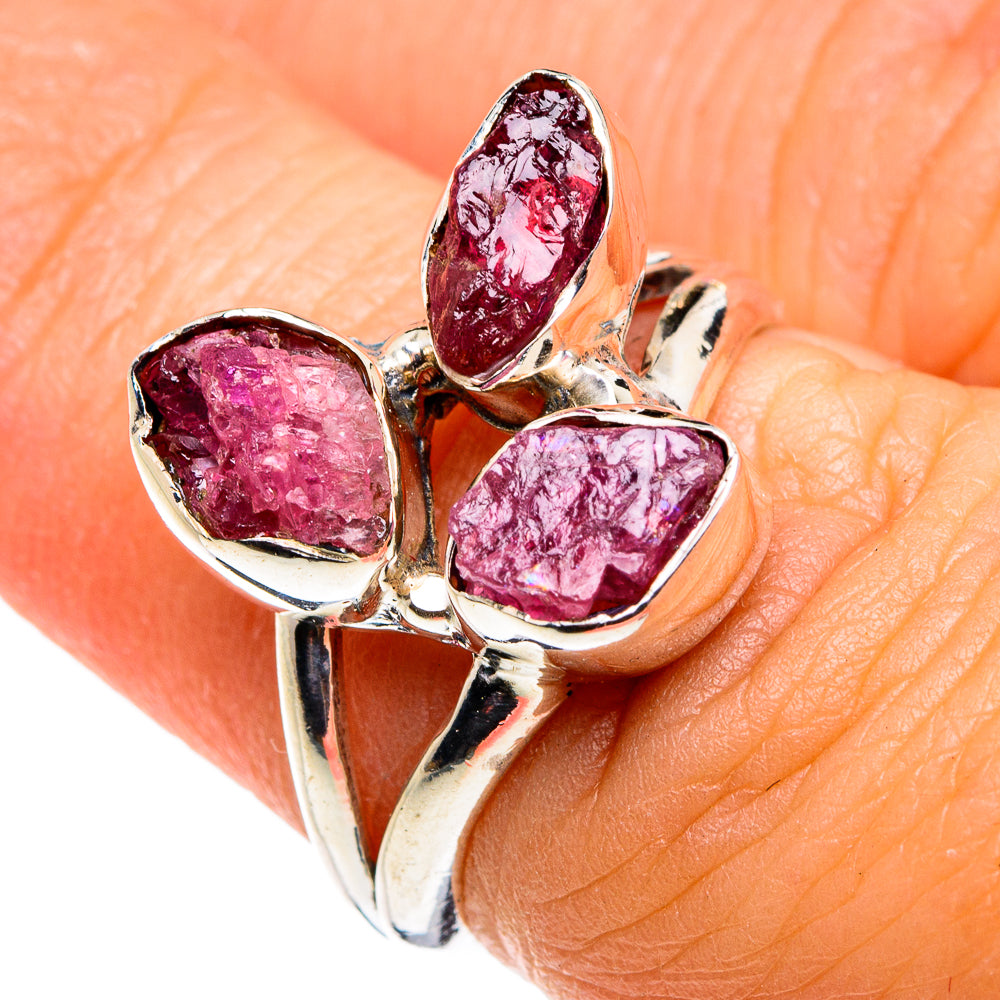 Pink Tourmaline Rings handcrafted by Ana Silver Co - RING79491