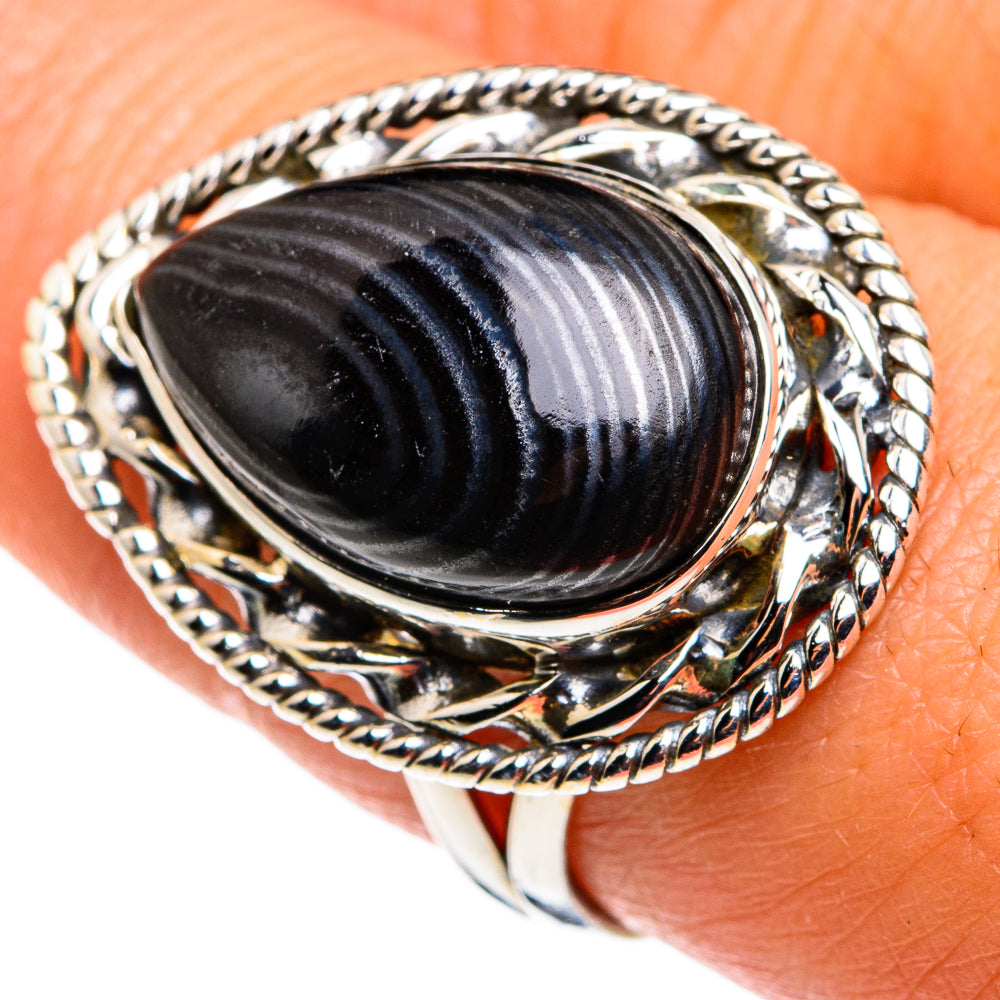 Psilomelane Rings handcrafted by Ana Silver Co - RING79498