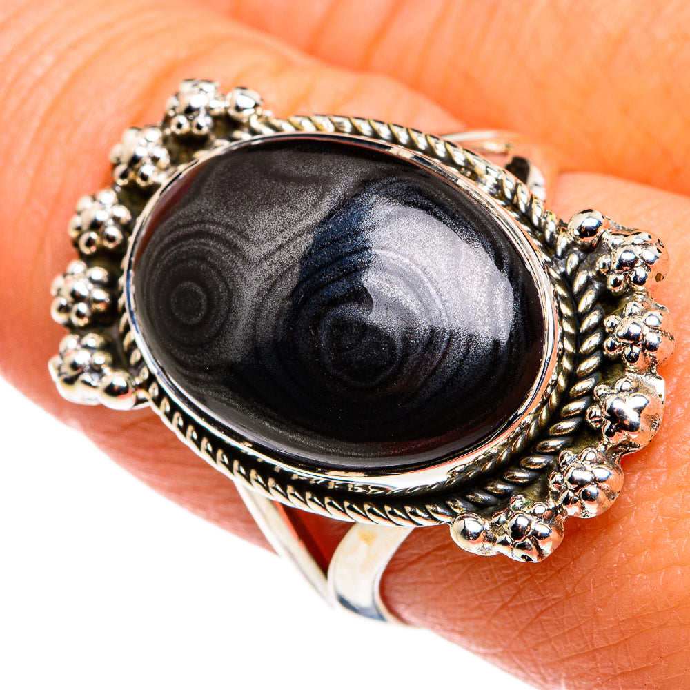 Psilomelane Rings handcrafted by Ana Silver Co - RING79499