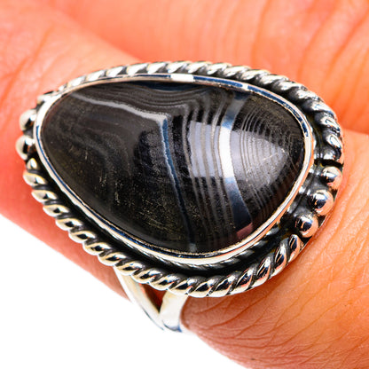 Psilomelane Rings handcrafted by Ana Silver Co - RING79501