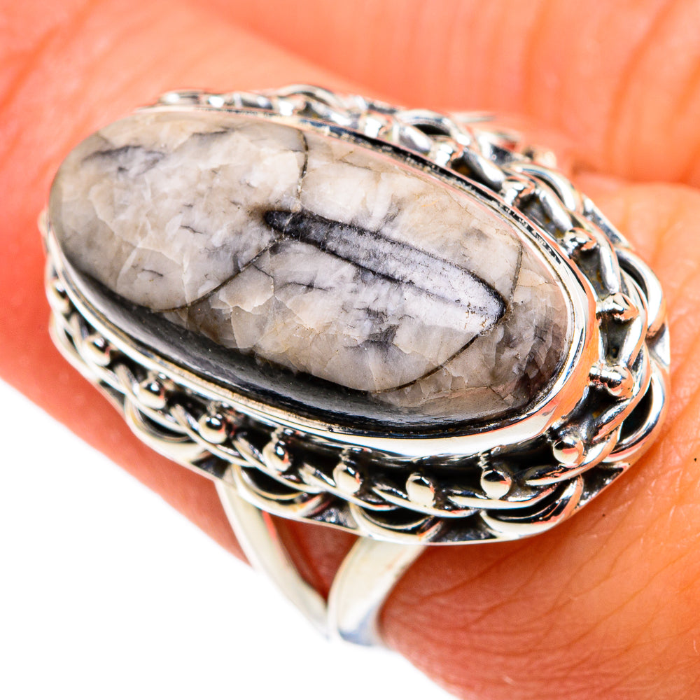 Orthoceras Fossil Rings handcrafted by Ana Silver Co - RING79506