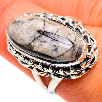 Orthoceras Fossil Rings handcrafted by Ana Silver Co - RING79506