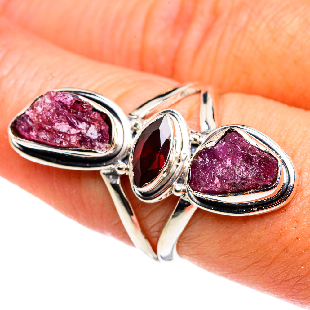 Pink Tourmaline Rings handcrafted by Ana Silver Co - RING79521