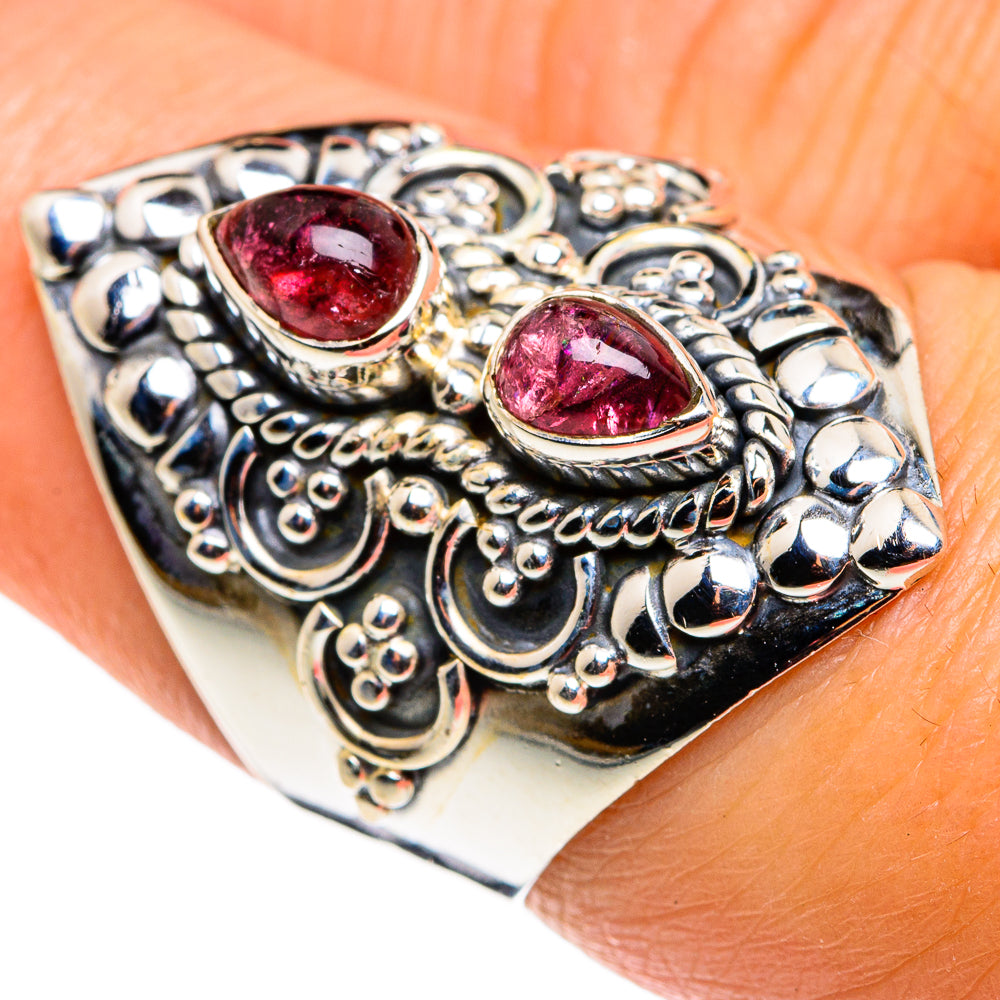 Pink Tourmaline Rings handcrafted by Ana Silver Co - RING79522