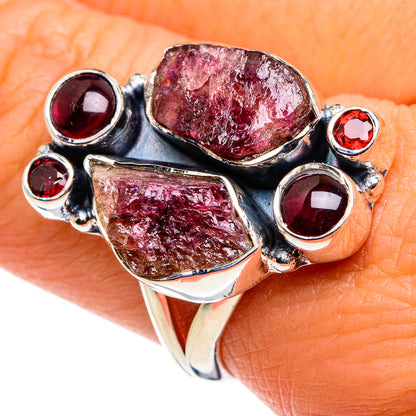 Pink Tourmaline Rings handcrafted by Ana Silver Co - RING79523