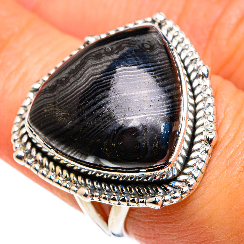 Psilomelane Rings handcrafted by Ana Silver Co - RING79527