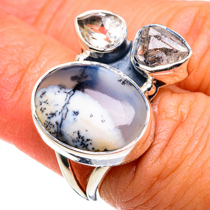 Dendritic Opal Rings handcrafted by Ana Silver Co - RING79531