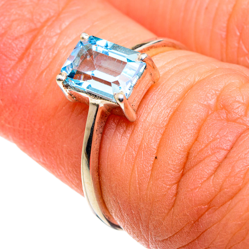 Blue Topaz Rings handcrafted by Ana Silver Co - RING79535