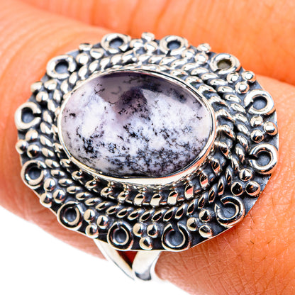 Dendritic Opal Rings handcrafted by Ana Silver Co - RING79561