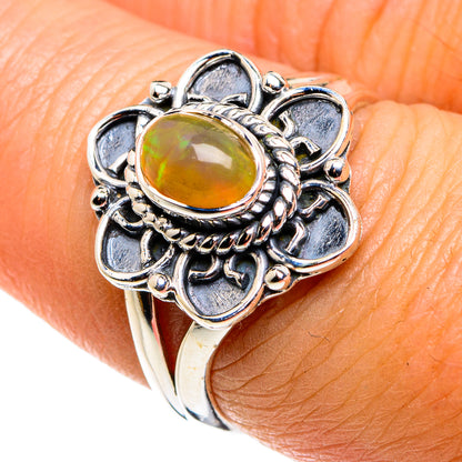 Ethiopian Opal Rings handcrafted by Ana Silver Co - RING79563