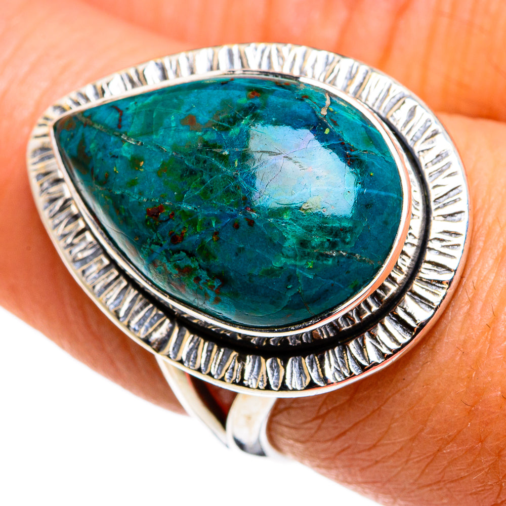Chrysocolla Rings handcrafted by Ana Silver Co - RING79568