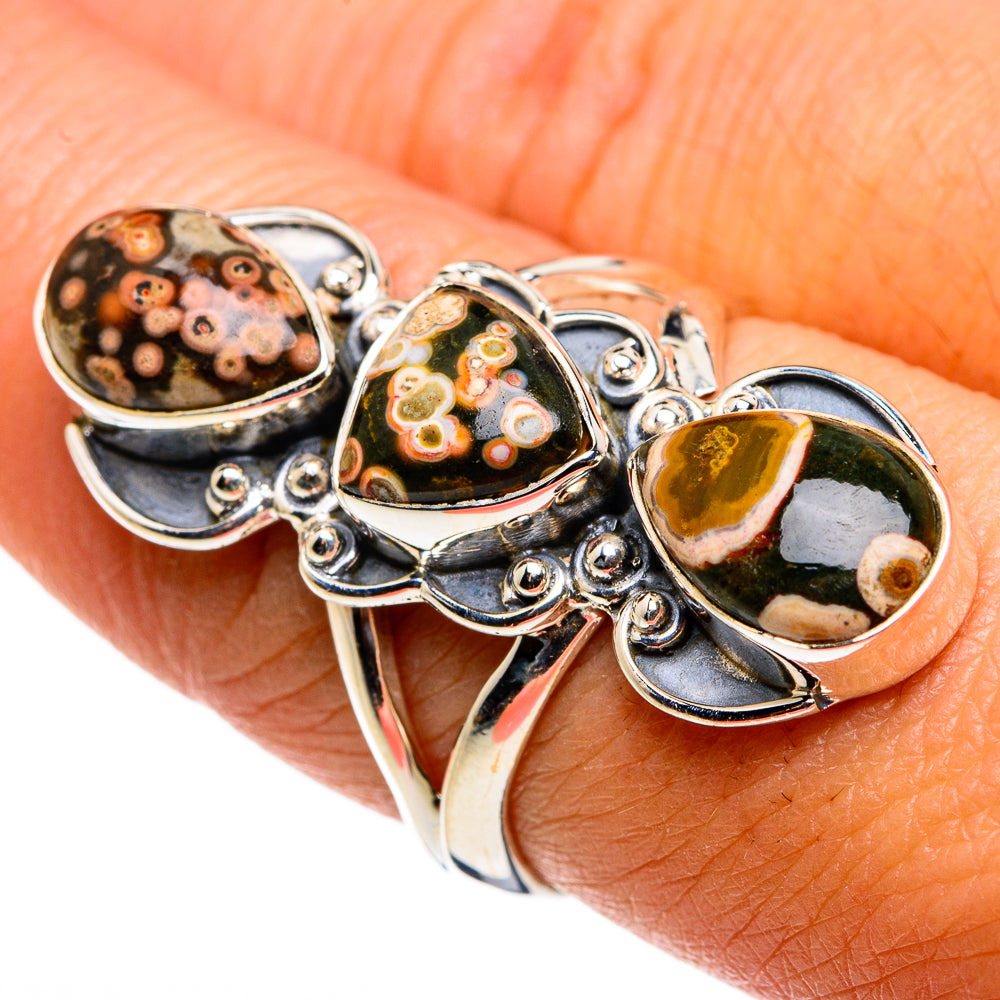 Ocean Jasper Rings handcrafted by Ana Silver Co - RING79572