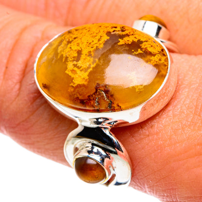 Plume Agate Rings handcrafted by Ana Silver Co - RING79578