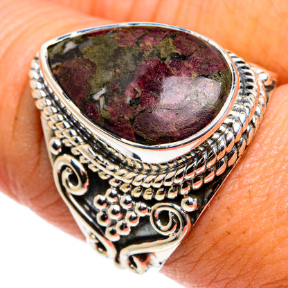Russian Eudialyte Rings handcrafted by Ana Silver Co - RING79585
