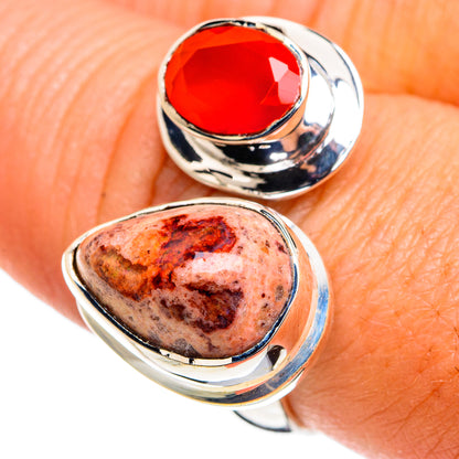 Mexican Fire Opal Rings handcrafted by Ana Silver Co - RING79591