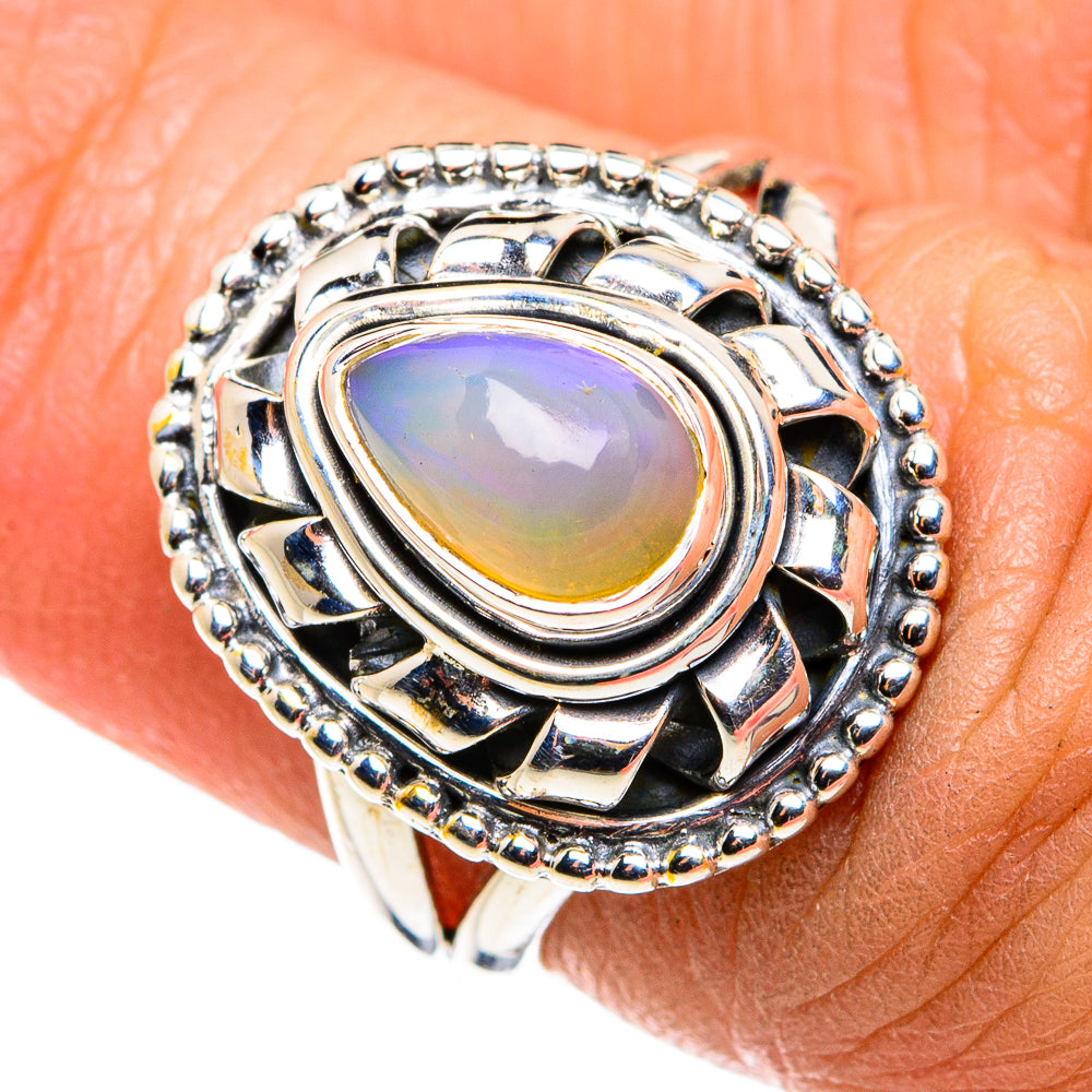 Ethiopian Opal Rings handcrafted by Ana Silver Co - RING79592