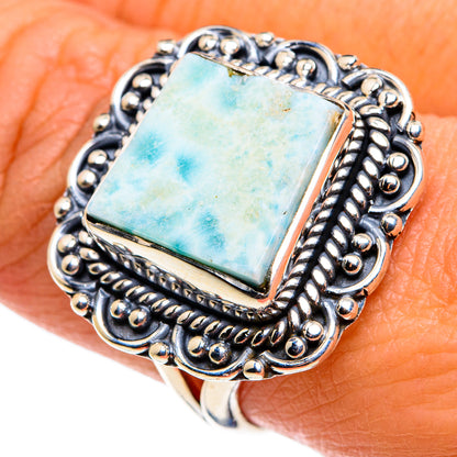 Larimar Rings handcrafted by Ana Silver Co - RING79595