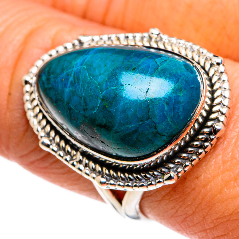 Chrysocolla Rings handcrafted by Ana Silver Co - RING79599