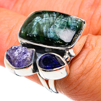 Seraphinite Rings handcrafted by Ana Silver Co - RING79602