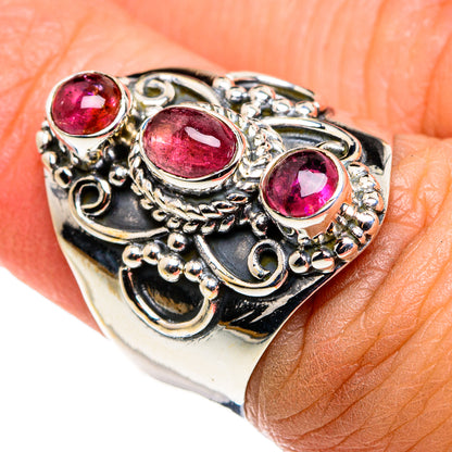 Pink Tourmaline Rings handcrafted by Ana Silver Co - RING79609