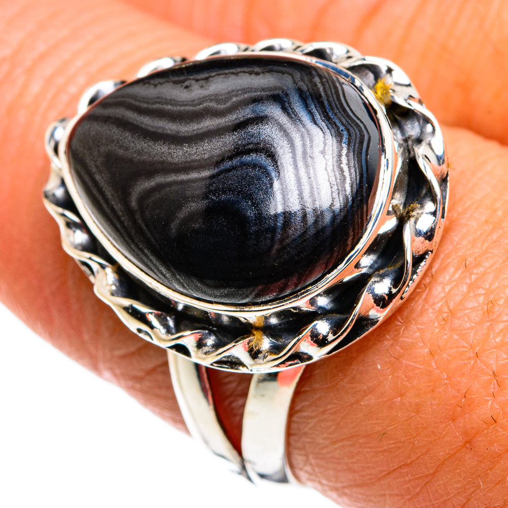 Psilomelane Rings handcrafted by Ana Silver Co - RING79615