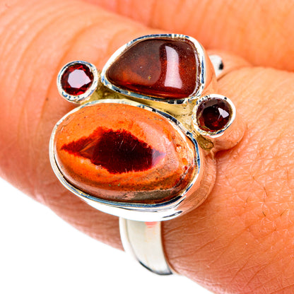 Mexican Fire Opal Rings handcrafted by Ana Silver Co - RING79620