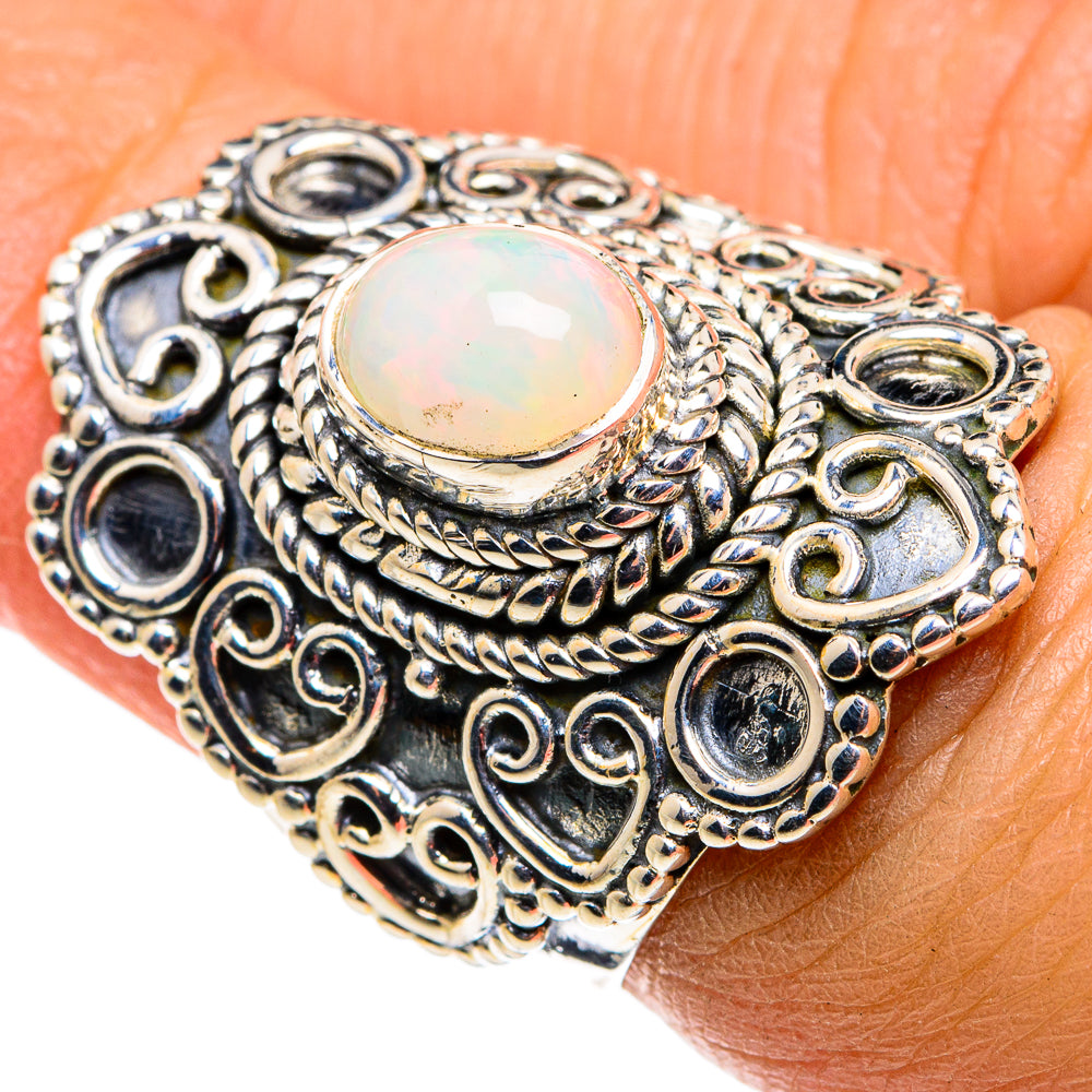 Ethiopian Opal Rings handcrafted by Ana Silver Co - RING79621
