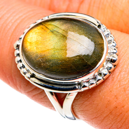 Labradorite Rings handcrafted by Ana Silver Co - RING79622