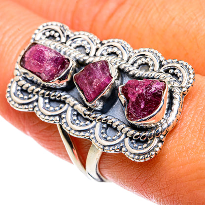 Pink Tourmaline Rings handcrafted by Ana Silver Co - RING79625
