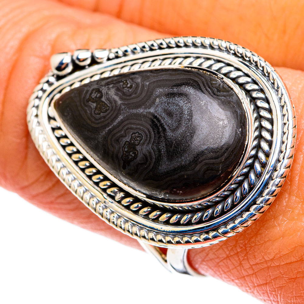 Psilomelane Rings handcrafted by Ana Silver Co - RING79631