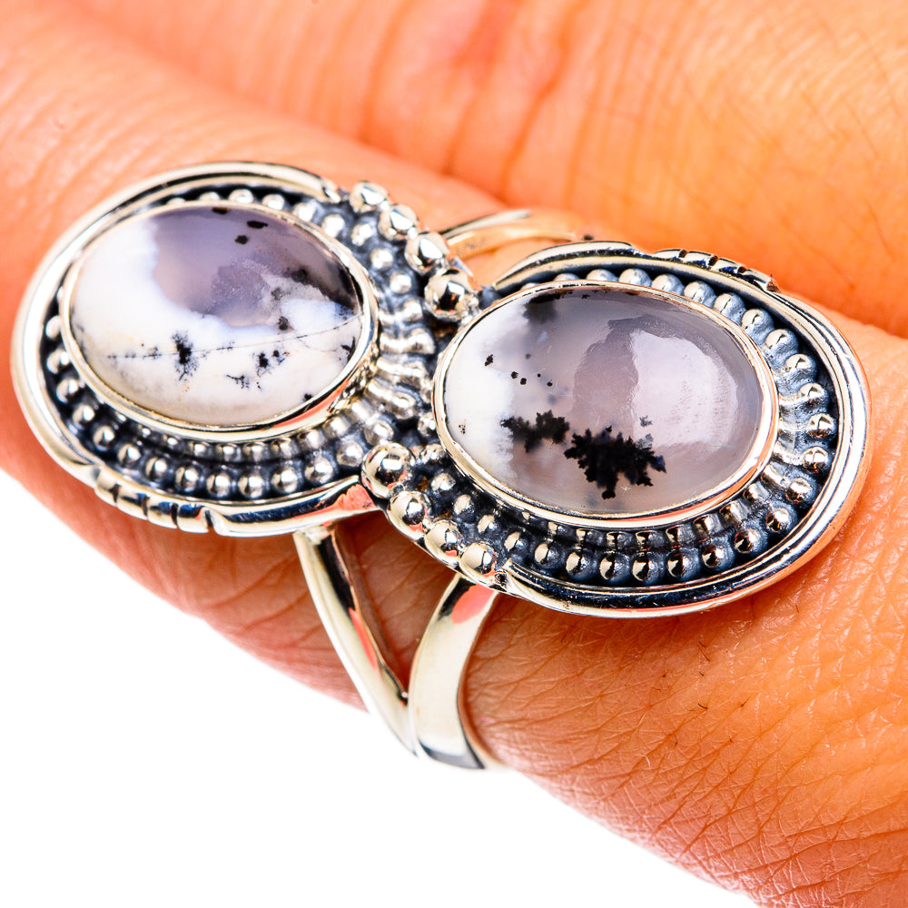 Dendritic Opal Rings handcrafted by Ana Silver Co - RING79634