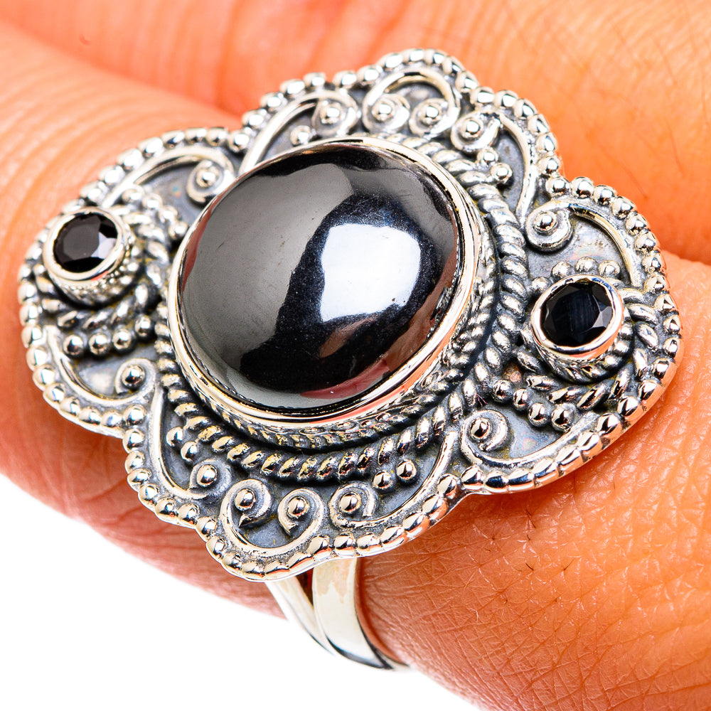 Hematite Rings handcrafted by Ana Silver Co - RING79636