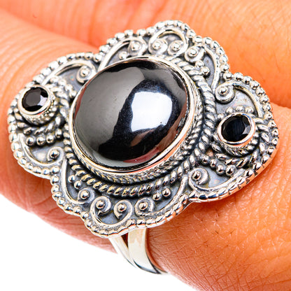 Hematite Rings handcrafted by Ana Silver Co - RING79636
