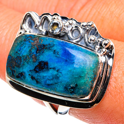 Chrysocolla Rings handcrafted by Ana Silver Co - RING79641