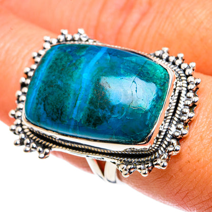 Chrysocolla Rings handcrafted by Ana Silver Co - RING79644