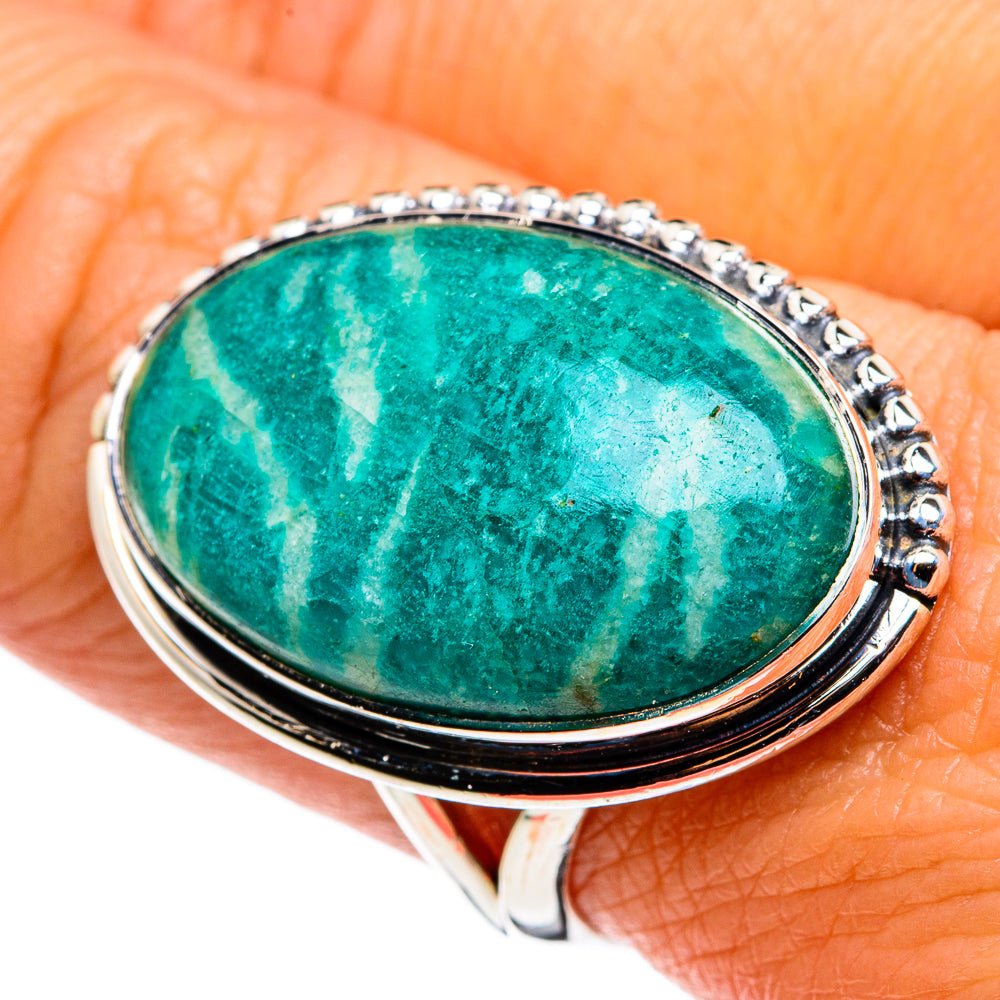 Amazonite Rings handcrafted by Ana Silver Co - RING79648