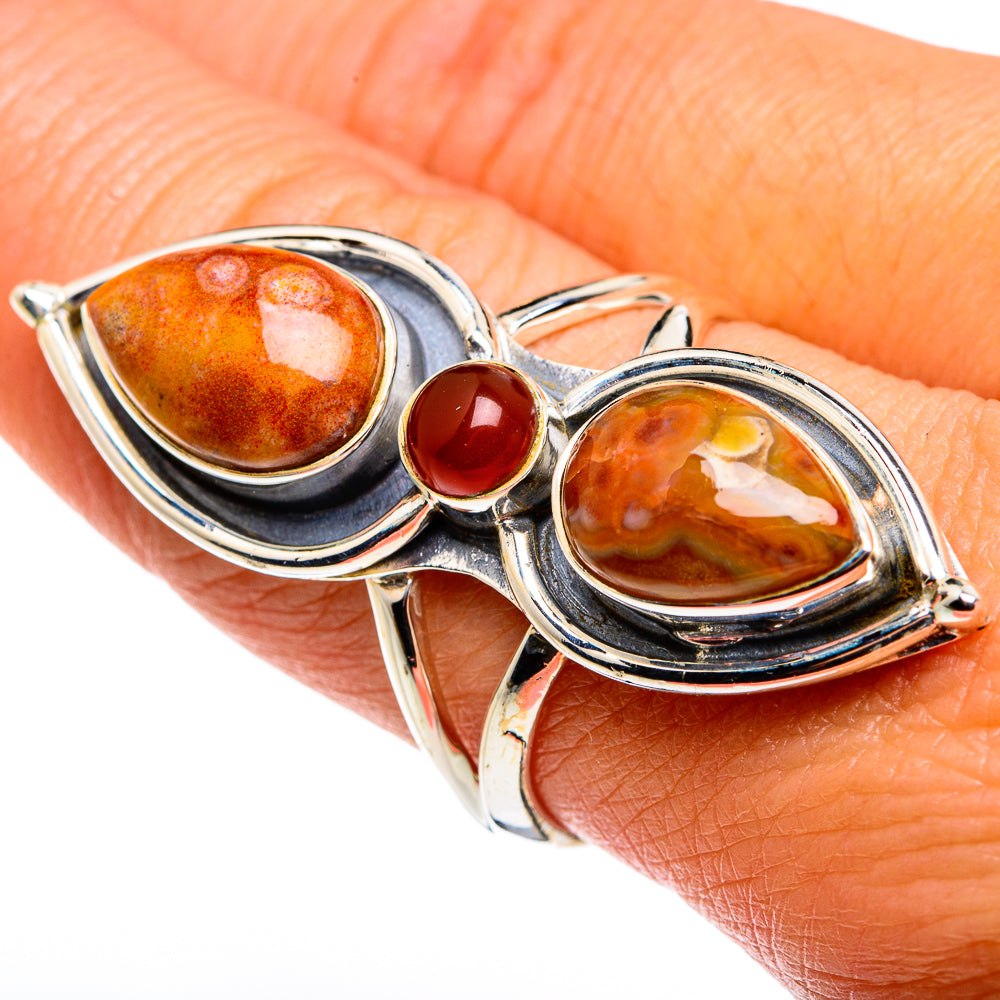 Ocean Jasper Rings handcrafted by Ana Silver Co - RING79652