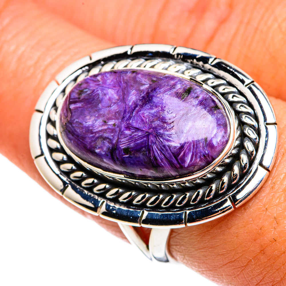 Charoite Rings handcrafted by Ana Silver Co - RING79660